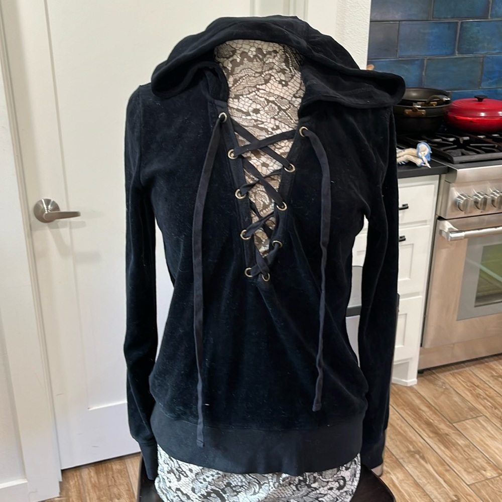 Pam & Gela velvet hoodie